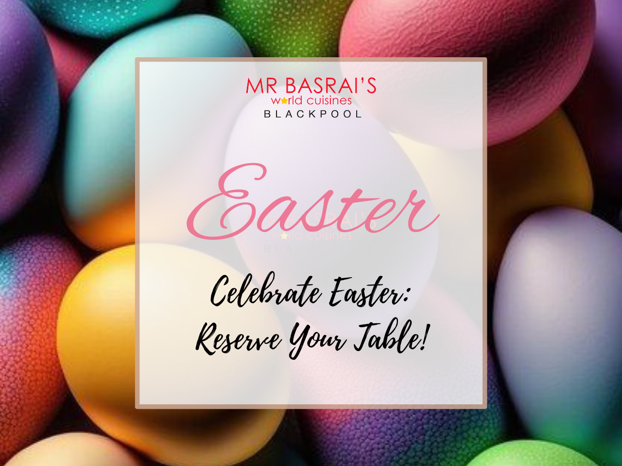 Easter Extravaganza: Reserve Your Spot Today!