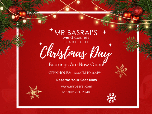 Celebrate Christmas at Mr Basrai’s Blackpool